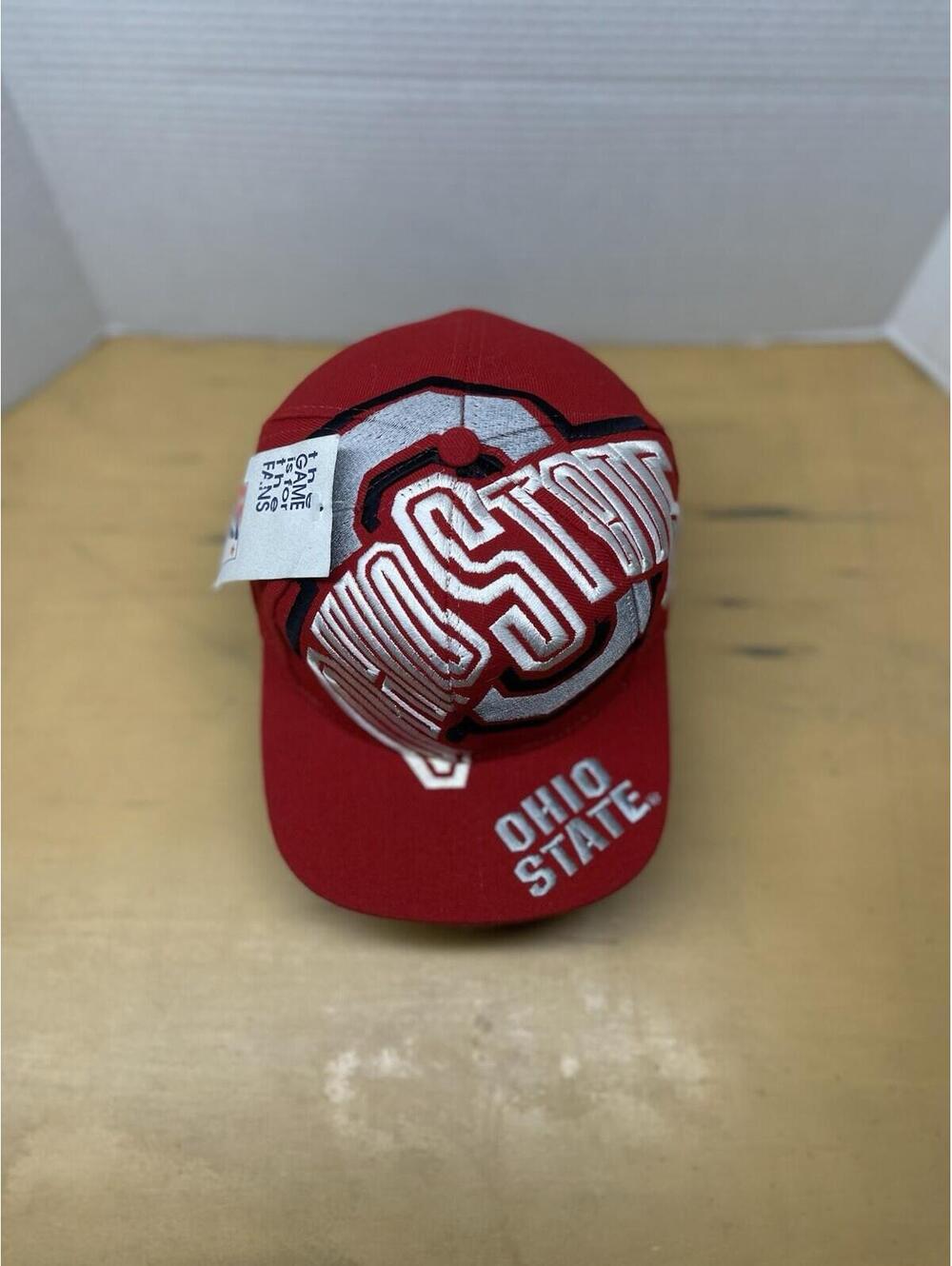 NWT Vintage Ohio State Buckeyes The Game BIG LOGO NCAA Football Hat Cap SnapBack